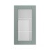 Halesworth Seafoam 500mm x 900mm Tall Clear Glass Door Shown Closed from the Front