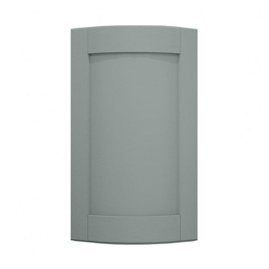 Halesworth Seafoam 720mm x 310mm Full Height Curved Door Shown Closed from the Front