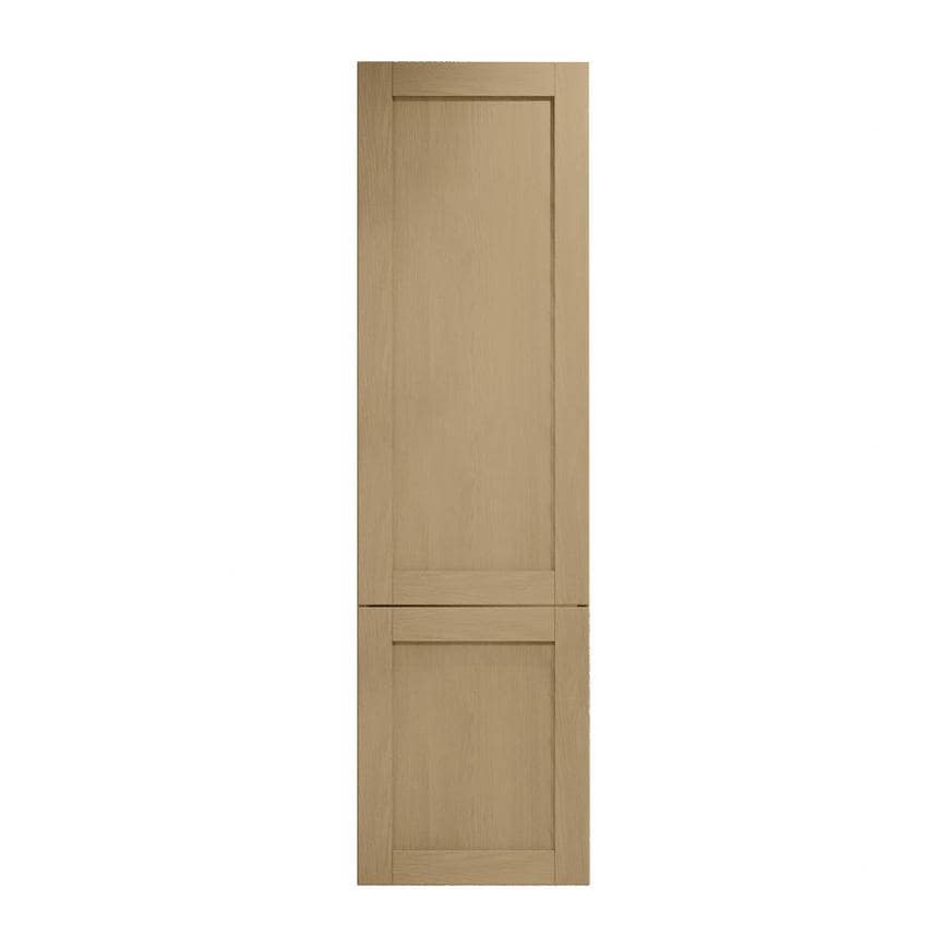 Halesworth Oak 600mm x 1400mm Appliance Door Shown Closed from the Front as Part of an Appliance Tower Unit