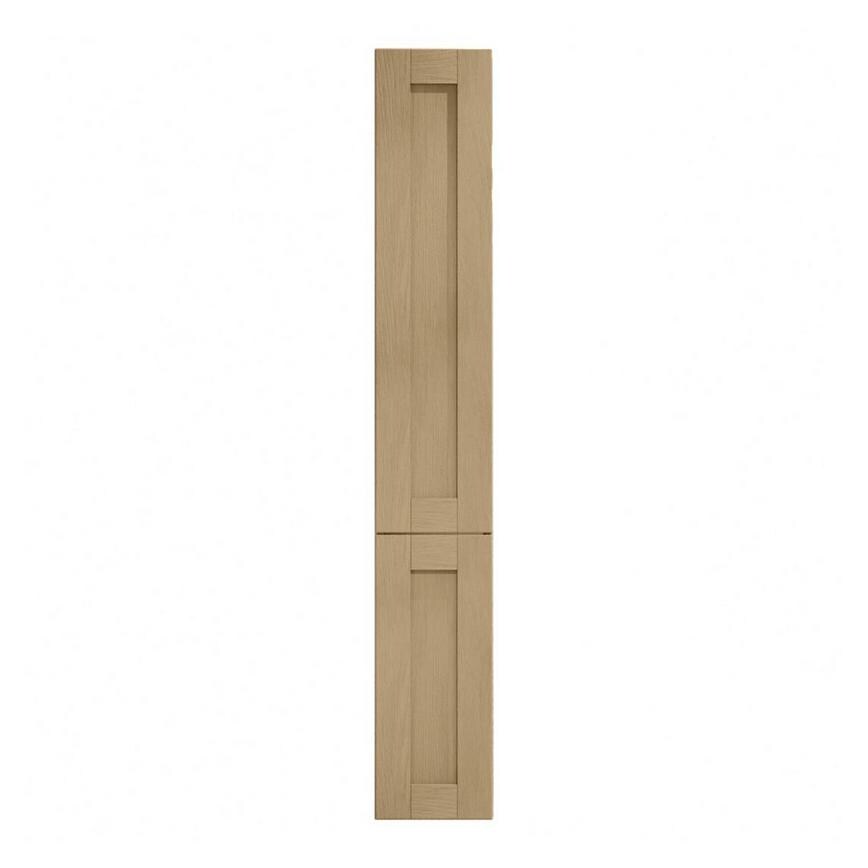 Halesworth Oak 300mm x 1200mm Larder Door Shown Closed from the Front as Part of a Full Height Larder Unit
