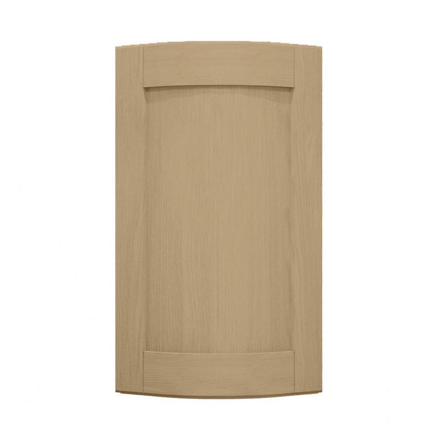 Halesworth Oak 720mm x 310mm Full Height Curved Door Shown Closed from the Front