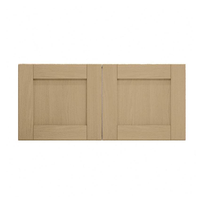 Halesworth Oak 500mm x 460mm Tall Bridging Unit Shown Closed from the Front as a Pair of Doors