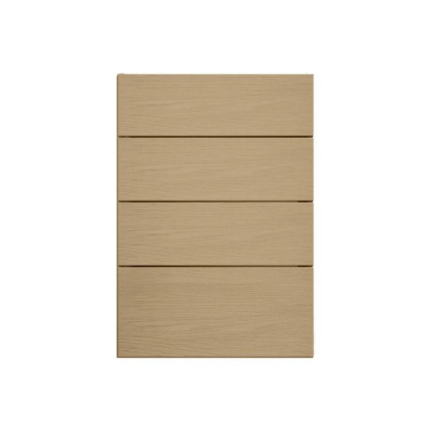 Halesworth Oak 500mm x 227mm Drawer Front Shown Closed as Part of a Full Drawer Unit