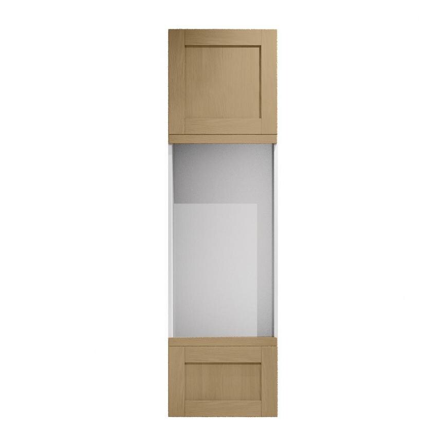 Halesworth Oak 600mm x 570mm Appliance Door Shown Closed from the Front as Part of an Appliance Tower Unit