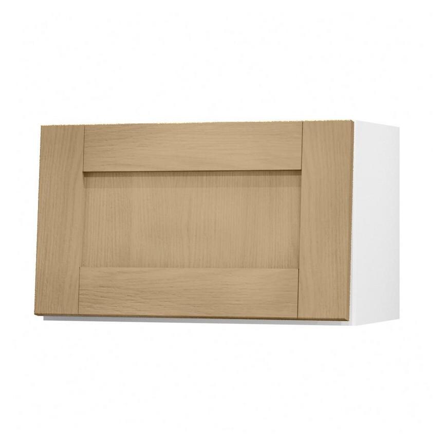 Halesworth Oak 600mm x 360mm Half Height Door Shown Open at an Angle as Part of a Drawer Unit