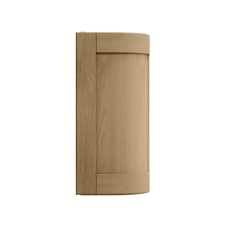Halesworth Oak 720mm x 310mm Full Height Curved Door Shown Open at an Angle