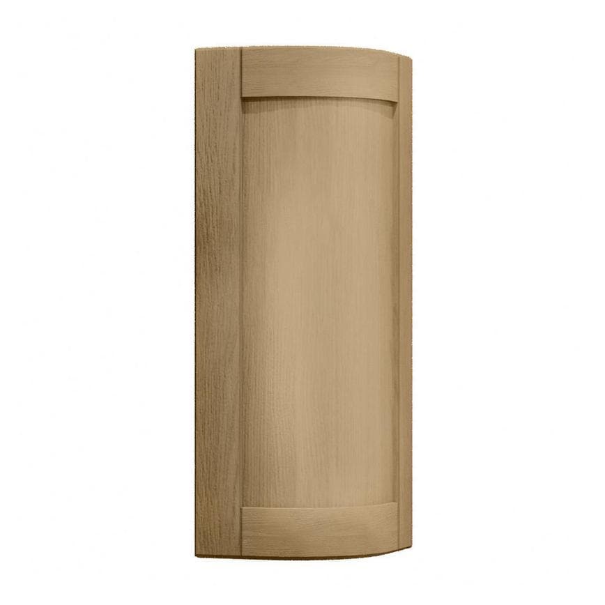 Halesworth Oak 600mm x 310mm Tall Curved Door Shown Open at an Angle