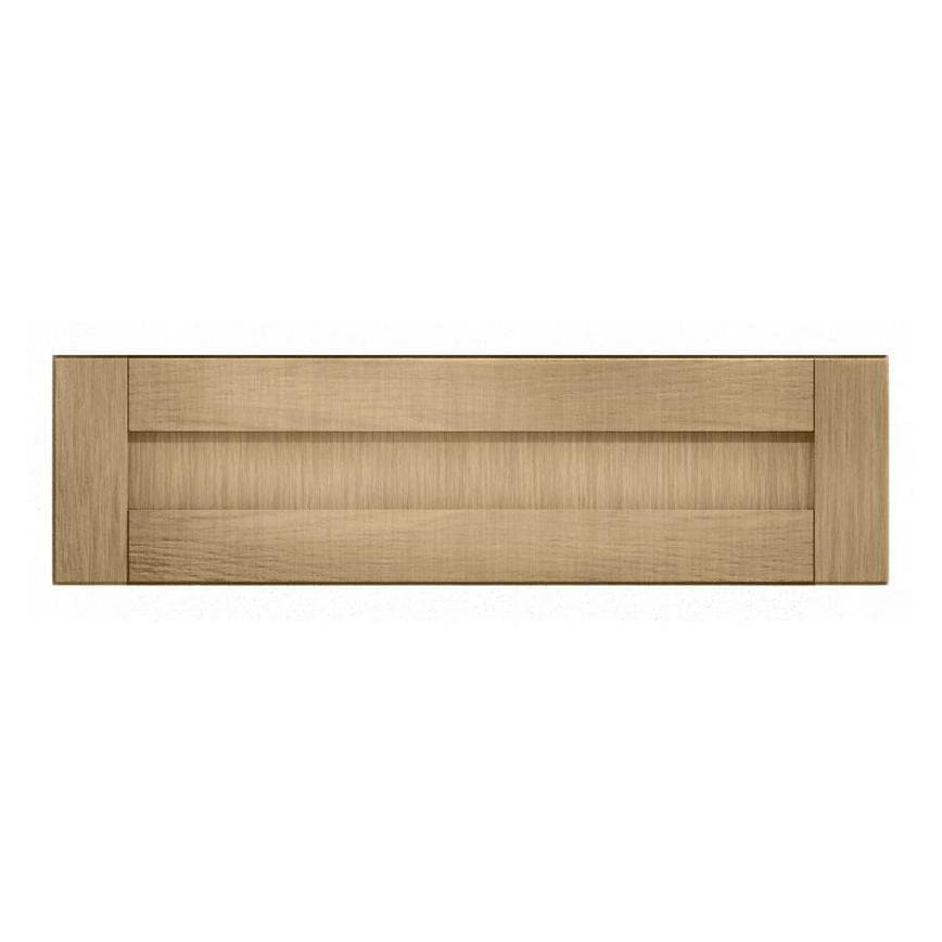 Halesworth Oak 1000mm x 275mm Appliance Drawer Shown Closed from the Front as a Single Drawer