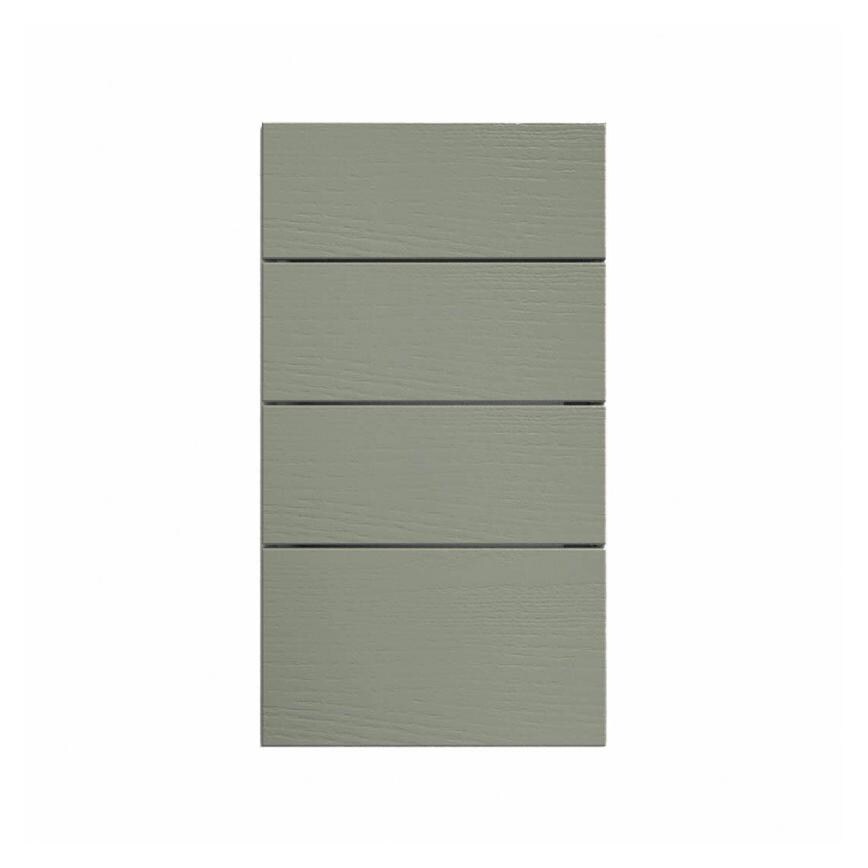 Halesworth Reed Green 400mm x 227mm Drawer Front Shown Closed as Part of a Full Drawer Unit