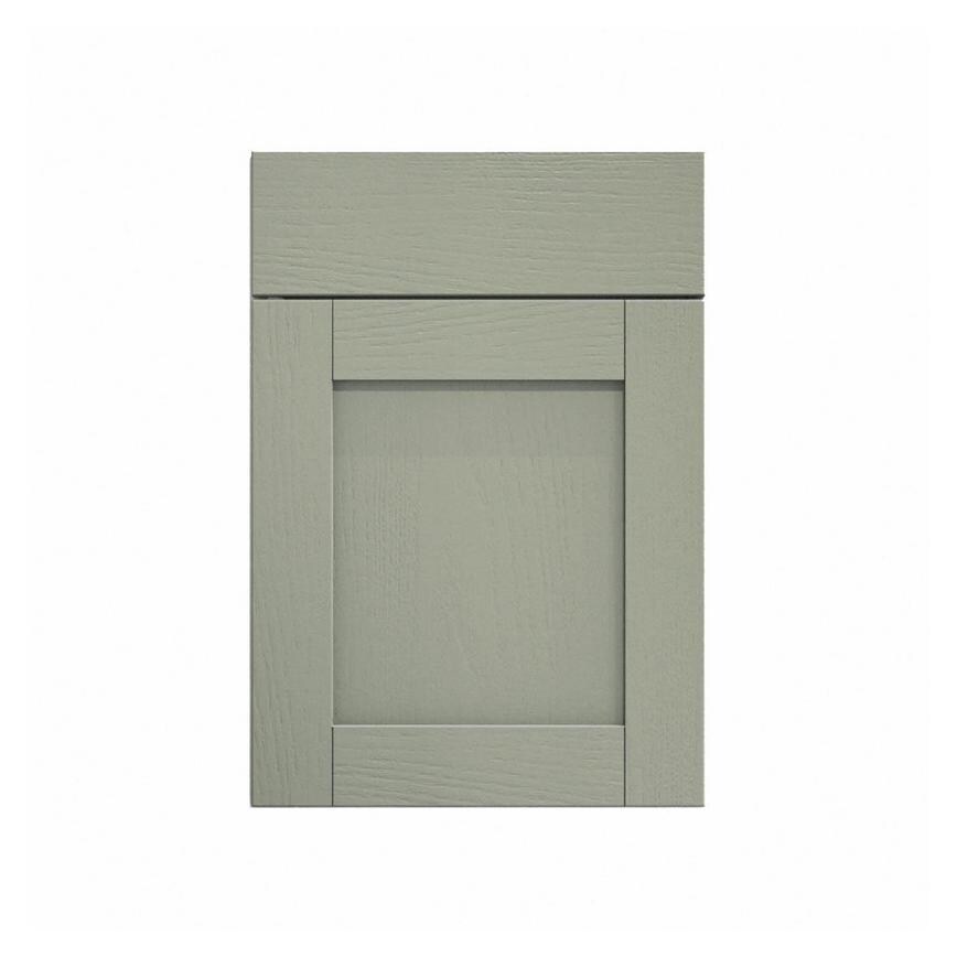 Halesworth Reed Green 500mm x 557mm Door Front Shown Closed from the Front as Part of a Door and Drawer Unit