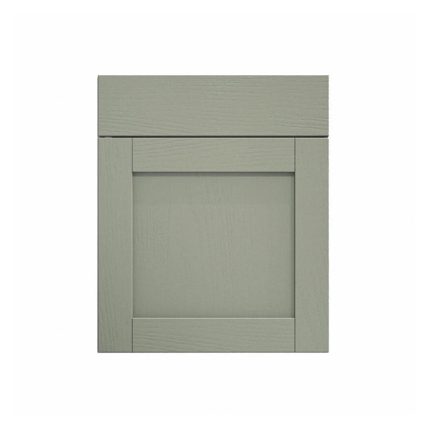 Halesworth Reed Green 600mm x 557mm Door Front Shown Closed from the Front as Part of a Door and Drawer Unit