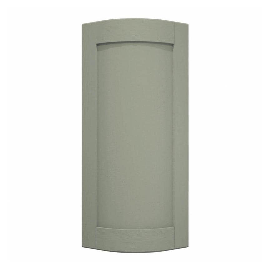 Halesworth Reed Green 600mm x 310mm Tall Curved Door Shown Closed from the Front as a Single Door