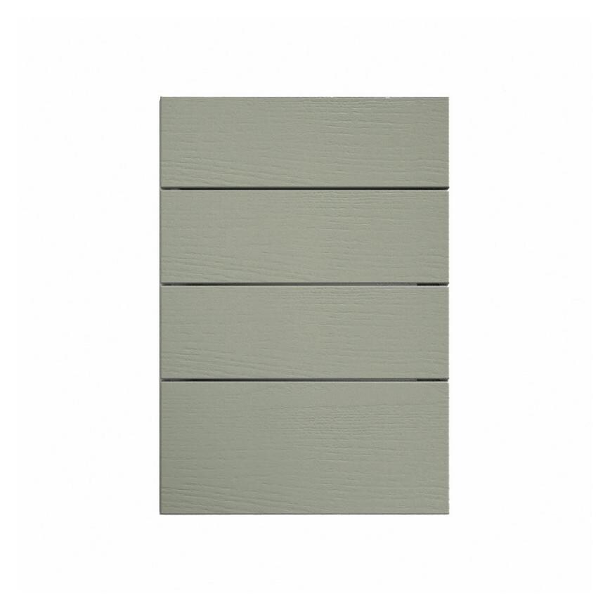 Halesworth Reed Green 500mm x 227mm Drawer Front Shown Closed as Part of a Full Drawer Unit
