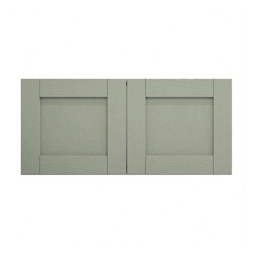 Halesworth Reed Green 500mm x 460mm Tall Bridging Unit Shown Closed from the Front as a Pair of Doors