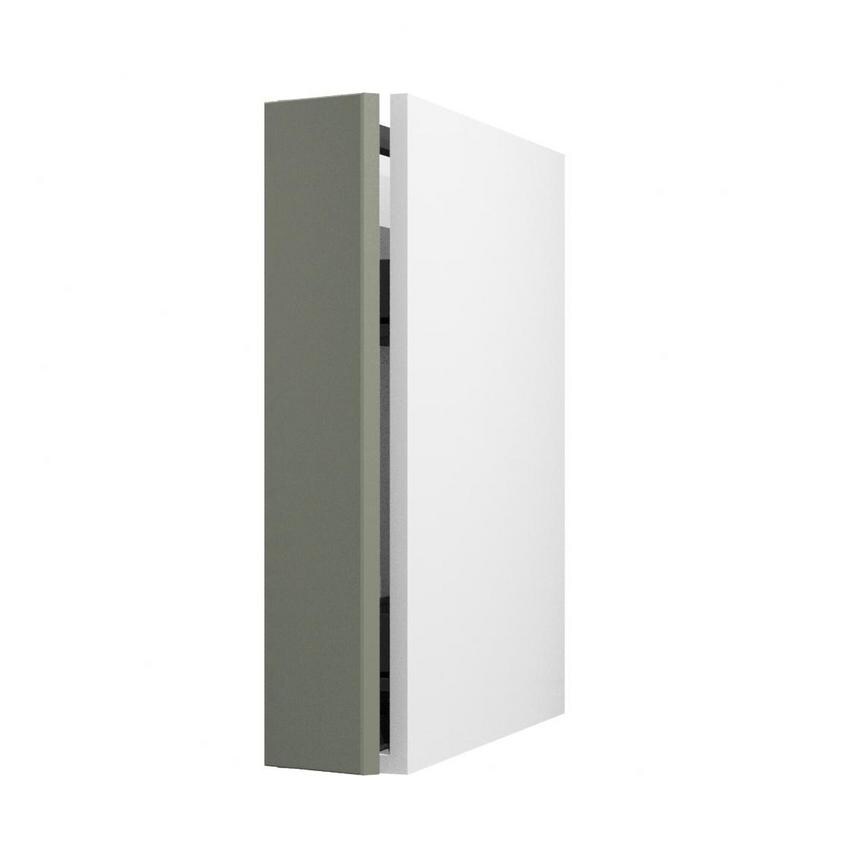 Halesworth Reed Green 150mm x 720mm Full Height Door Shown Open at an Angle
