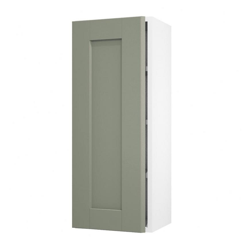 Halesworth Reed Green 350mm x 900mm Tall Door Shown Open at an Angle