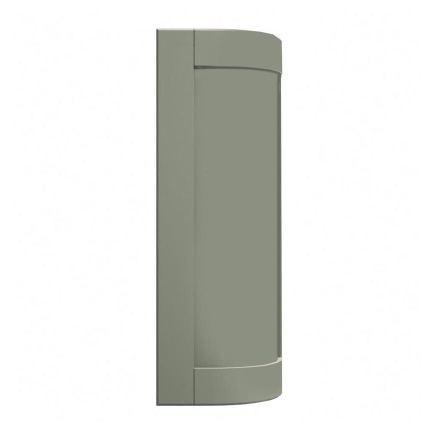 Halesworth Reed Green 600mm x 310mm Tall Curved Door Shown Open at an Angle