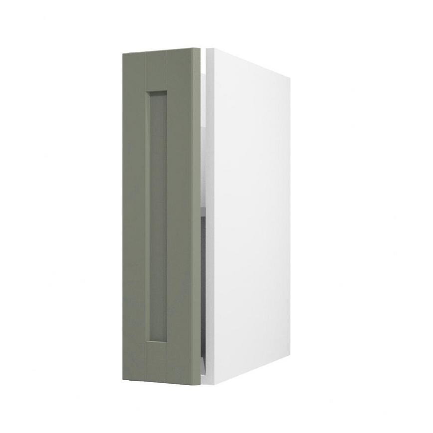 Halesworth Reed Green 200mm x 720mm Full Height Door Shown Open at an Angle