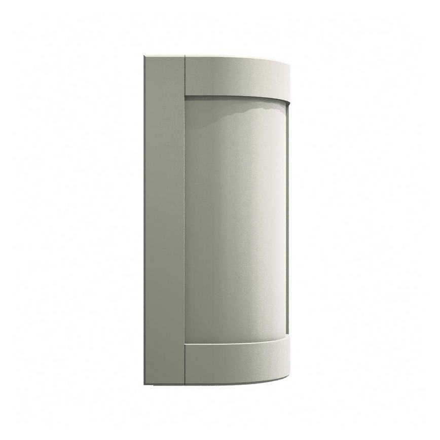 Halesworth Reed Green 720mm x 310mm Full Height Curved Door Shown Open at an Angle