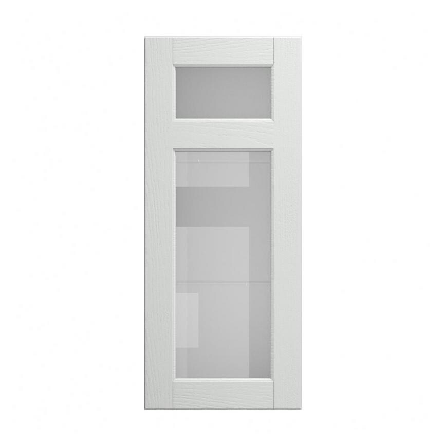 Bridgemere Dove Grey 500 Panelled Glass Dresser Door