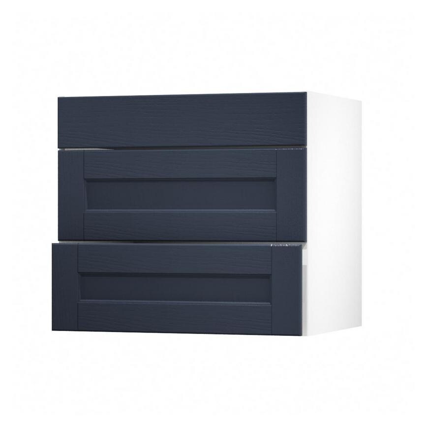 Bridgemere Navy 800 Pan Drawer Open