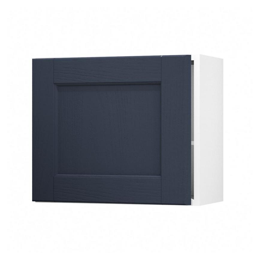 Bridgemere Navy 600 Tall Integrated Microwave Topbox Door Open
