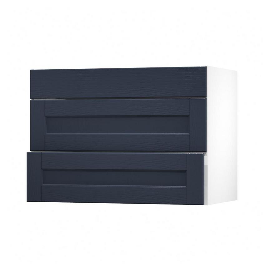 Bridgemere Navy 1000 Fridge Freezer Wall Door Open