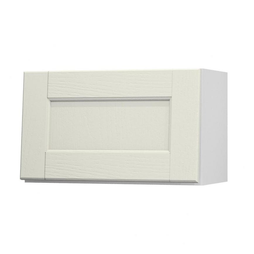 Bridgemere Linen 600mm x 360mm Half Height Door Shown Open at an Angle as Part of a Drawer Unit