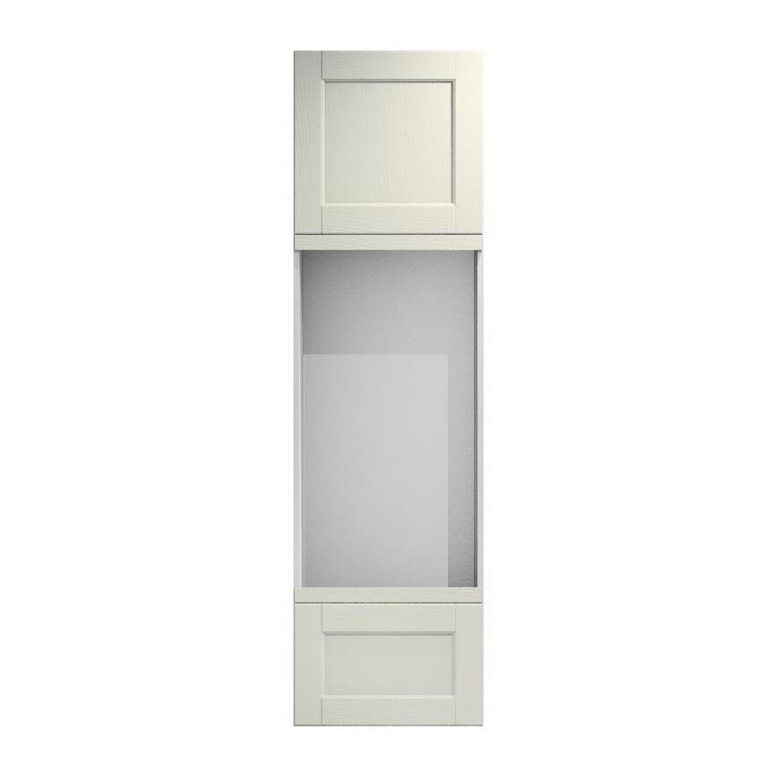 Bridgemere Linen 600mm x 570mm Appliance Door Shown Closed from the Front as Part of an Appliance Tower Unit