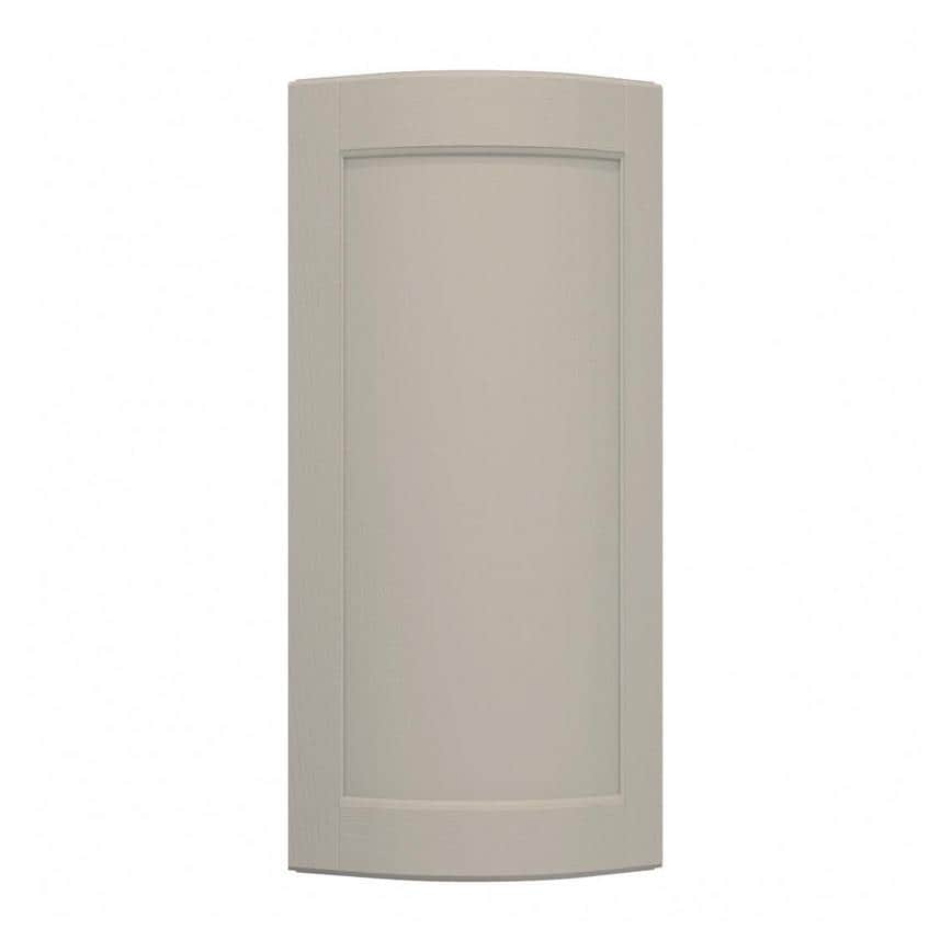 Bridgemere Pebble 600mm x 310mm Tall Curved Door Shown Closed from the Front as a Single Door