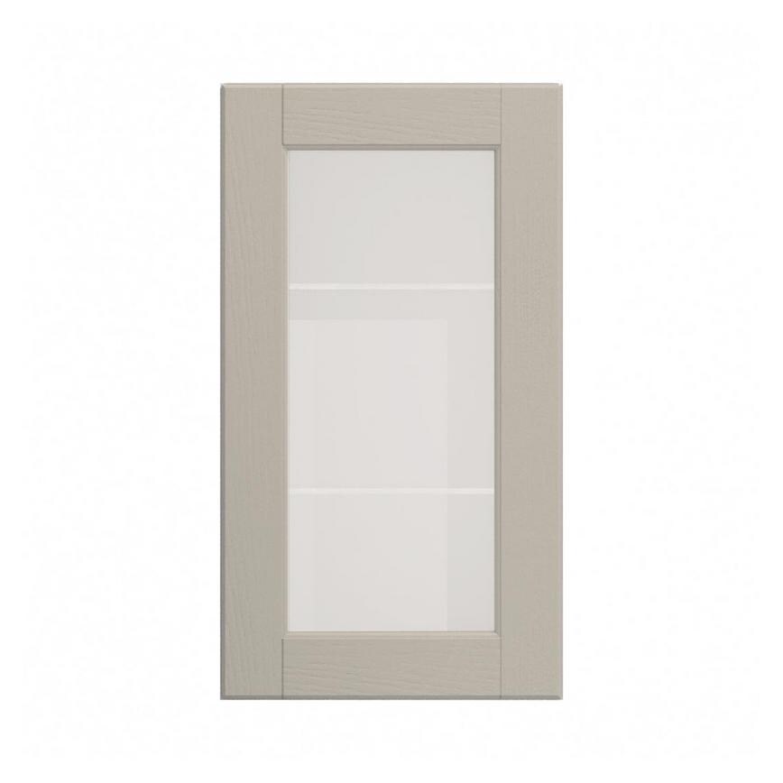 Bridgemere Pebble 500mm x 900mm Tall Clear Glass Door Shown Closed from the Front
