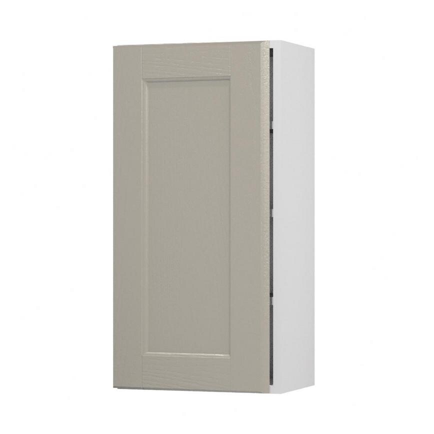 Bridgemere Pebble 300mm x 1200mm Larder Door Shown Closed from the Front as Part of a Full Height Larder Unit