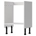 White 720mm x 600mm x 575mm Flat Pack Oven Housing Base Cabinet