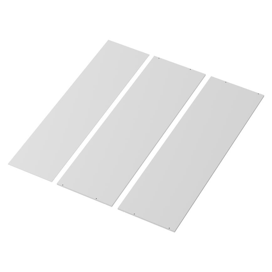 White 1942mm x 500mm x 575mm Flat Pack Larder Tower Cabinet Pack 1 of 2