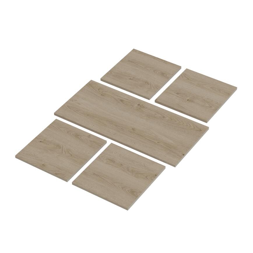 Internal Natural Oak800mm x 398mm Larder Top Shelf Pack