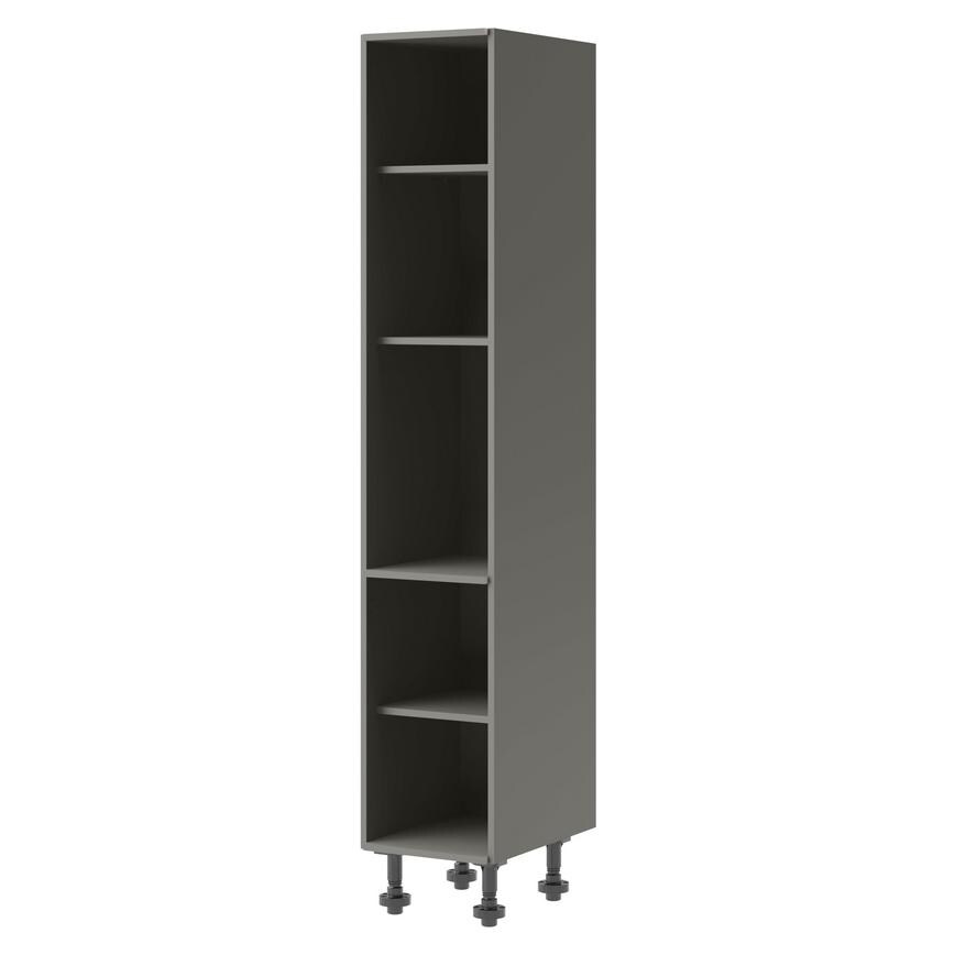 Croft Grey Handleless 400 Tall Larder Tower Cabinet 