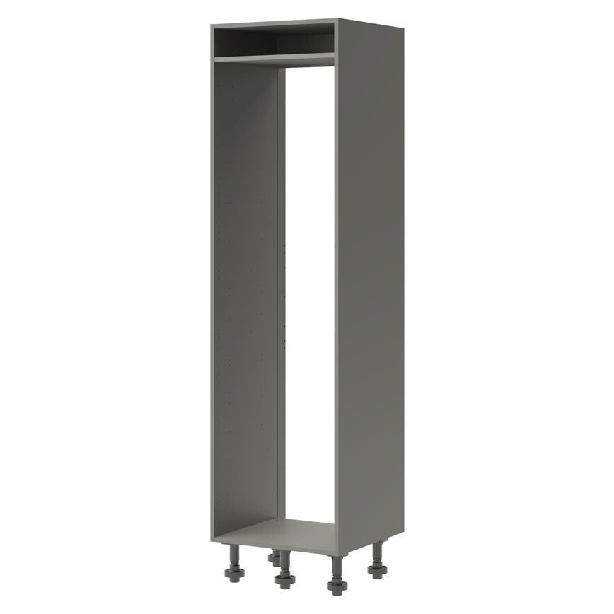 Croft Grey-Croft Grey 600 Tall Fridge Freezer Tower Cabinet 
