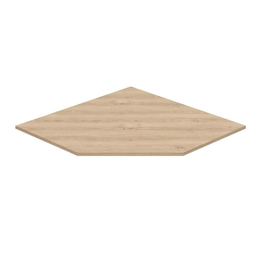 Walk In Corner Larder Top Panel Natural Oak