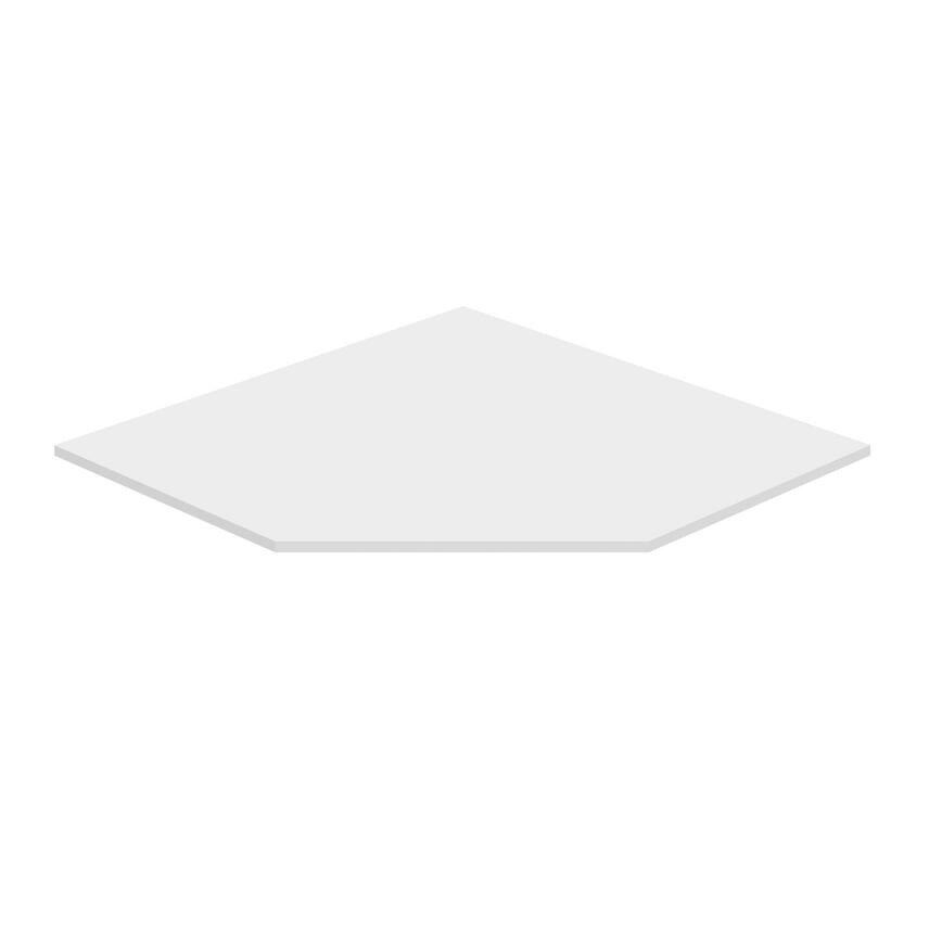 Walk In Corner Larder Top Panel White