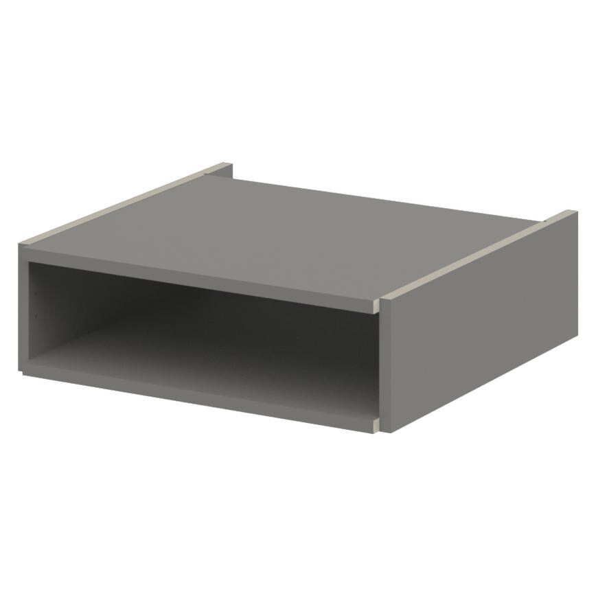 Croft Grey 180mm x 600mm x 575mm Ready Assembled Handleless Larder Top Box