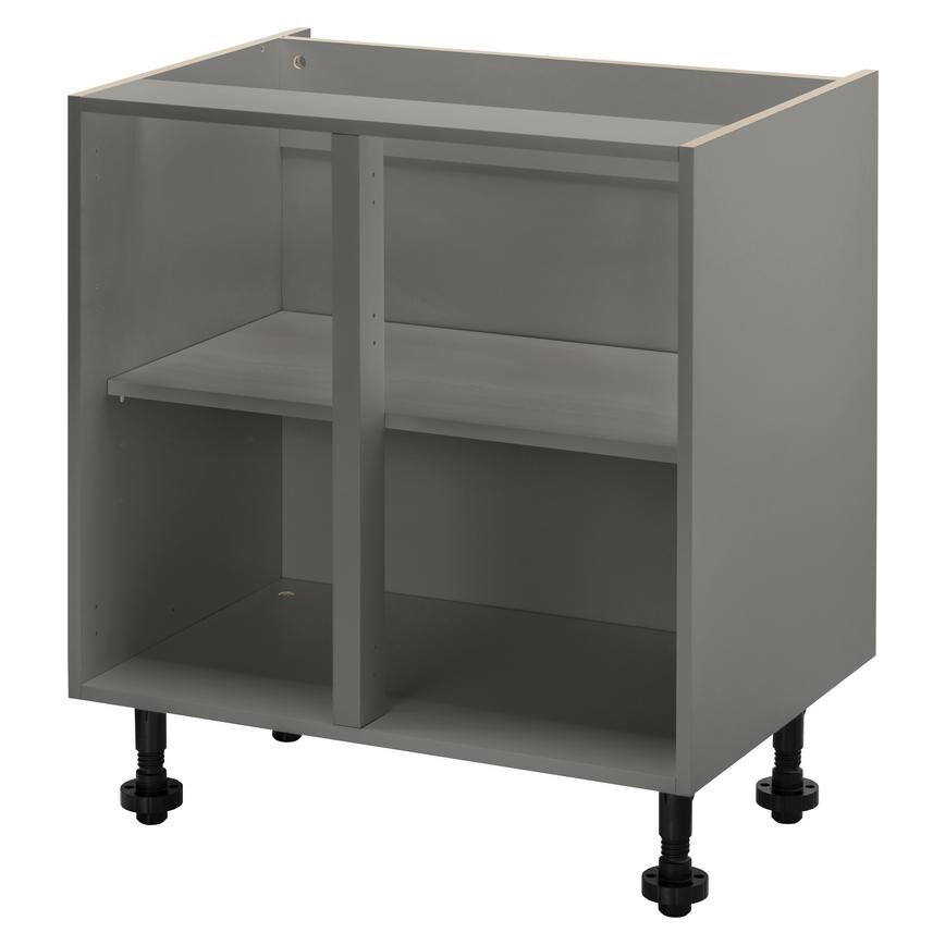 Croft Grey 720mm x 800mm x 575mm Ready Assembled Drawer / Corner Base Cabinet
