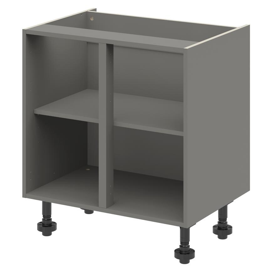 Croft Grey 720mm x 800mm x 575mm Ready Assembled Base Cabinet
