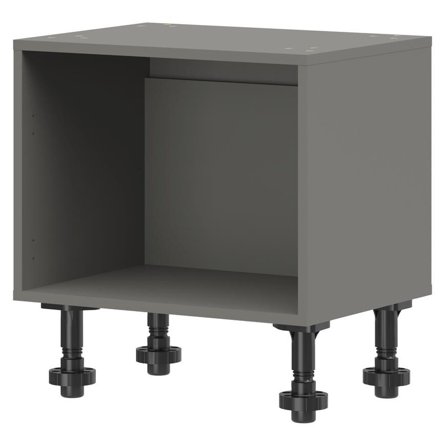 Croft Grey 461mm x 600mm x 444.5mm Ready Assembled Belfast Sink Base Cabinet
