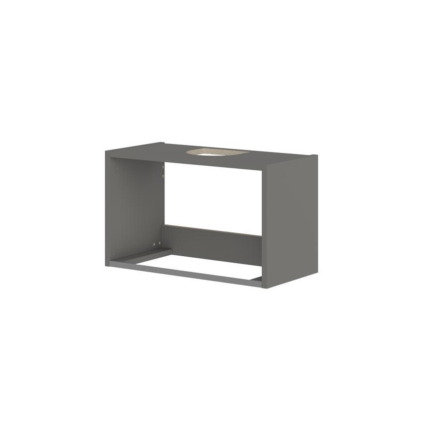 Croft Grey 360mm x 600mm x 290mm Ready Assembled Canopy Cooker Hood Wall Cabinet