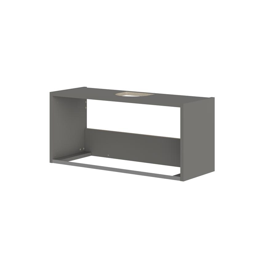 Croft Grey 360mm x 800mm x 290mm Ready Assembled Canopy Cooker Hood Wall Cabinet