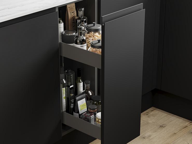 300mm Pull Out Base Unit  Croft Grey