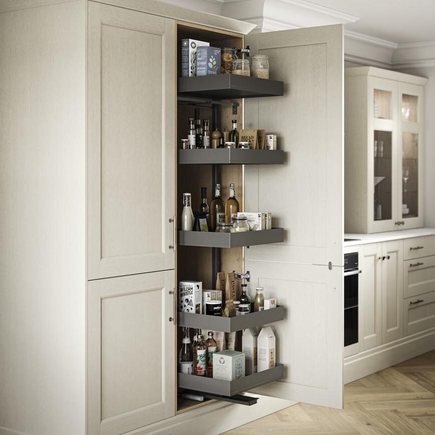 600mm - Swing Forward Larder - Natural Oak