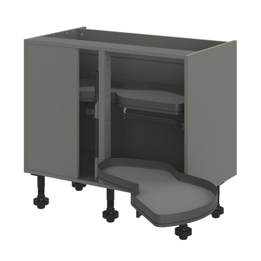 Croft Grey 1000 PF RH Full Ext Cnr Base Cab