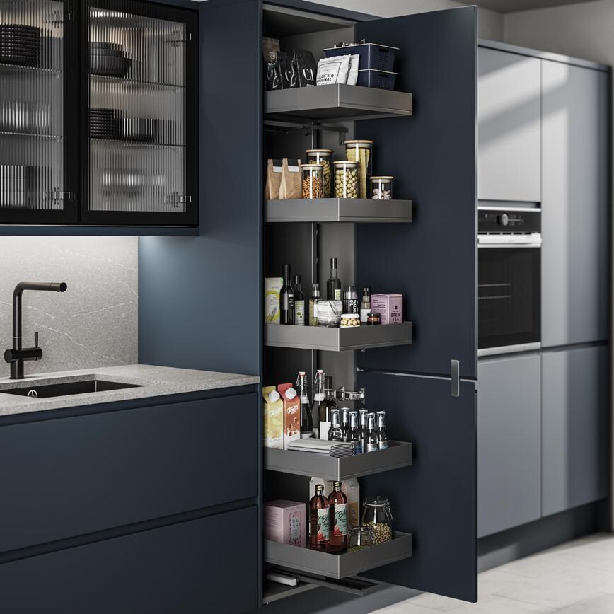 500mm - Swing Forward Larder - Croft Grey 