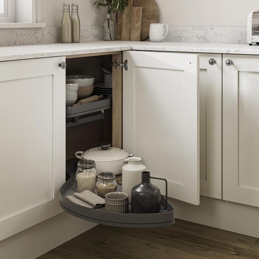No/No 1000 PF RH Full Ext Cnr Base Cabinet